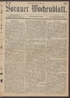 Sorauer Wochenblatt, No. 95. (14. August 1877)