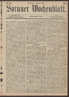 Sorauer Wochenblatt, No. 96. (16. August 1877)