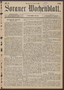Sorauer Wochenblatt, No. 57. (11. Mai 1876)