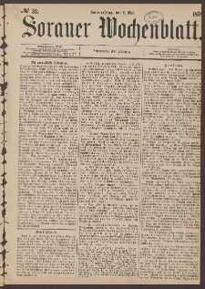 Sorauer Wochenblatt, No. 52. (2. Mai 1878)