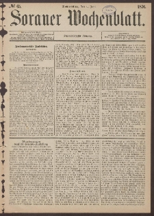 Sorauer Wochenblatt, No. 65. (1. Mai 1876)