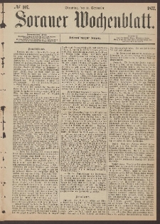 Sorauer Wochenblatt, No. 107. (11. September 1877)