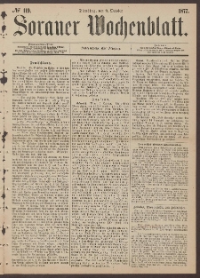 Sorauer Wochenblatt, No. 119. (9. October 1877)