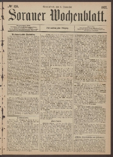 Sorauer Wochenblatt, No. 130. (3. November 1877)