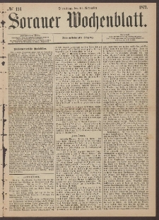 Sorauer Wochenblatt, No. 134. (13. November 1877)