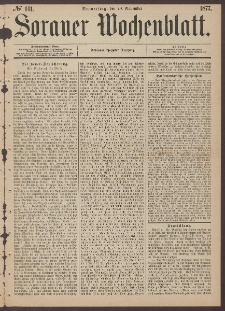 Sorauer Wochenblatt, No. 141. (29. November 1877)