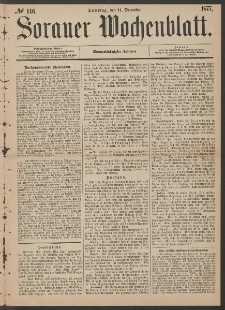Sorauer Wochenblatt, No. 146. (11. December 1877)