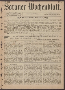 Sorauer Wochenblatt, No. 152. (24. December 1877)