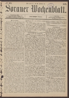 Sorauer Wochenblatt, No. 109. (14. September 1878)