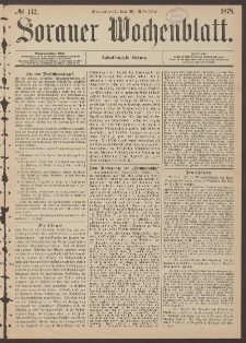 Sorauer Wochenblatt, No. 142. (30. November 1878)