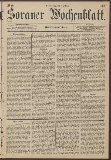Sorauer Wochenblatt, No. 16. (5. Februar 1885)
