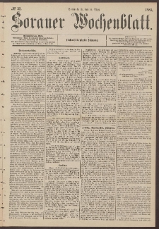 Sorauer Wochenblatt, No. 32. (14. März 1885)
