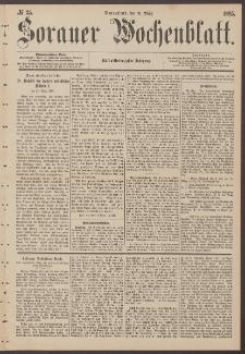 Sorauer Wochenblatt, No. 35. (21. März 1885)