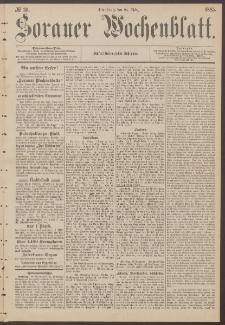 Sorauer Wochenblatt, No. 36. (24. März 1885)