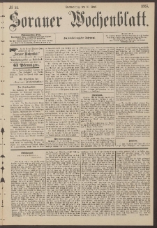 Sorauer Wochenblatt, No. 51. (30. April 1885)