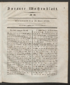 Sorauer Wochenblatt, No. 30. (23. Juli 1836)