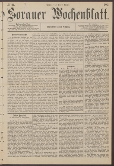 Sorauer Wochenblatt, No. 93. (8. August 1885)