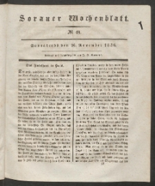 Sorauer Wochenblatt, No. 48. (26. November 1836)