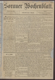 Sorauer Wochenblatt, Nr. 2. (7. Januar 1886)