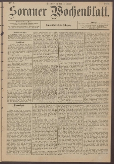 Sorauer Wochenblatt, Nr. 5. (14. Januar 1886)