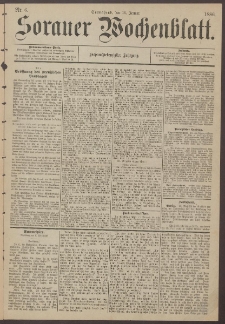 Sorauer Wochenblatt, Nr. 6. (16. Januar 1886)