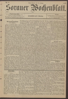 Sorauer Wochenblatt, Nr. 9. (23. Januar 1886)