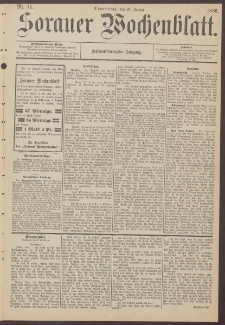 Sorauer Wochenblatt, Nr. 11. (28. Januar 1886)