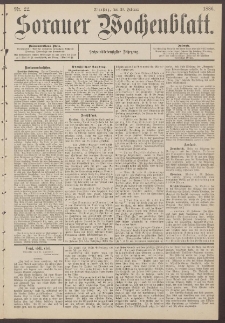 Sorauer Wochenblatt, Nr. 22. (23. Februar 1886)