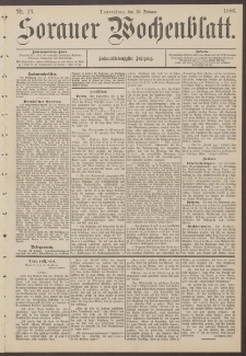 Sorauer Wochenblatt, Nr. 23. (25. Februar 1886)