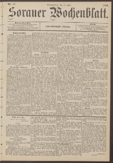 Sorauer Wochenblatt, Nr. 29. (11. März 1886)