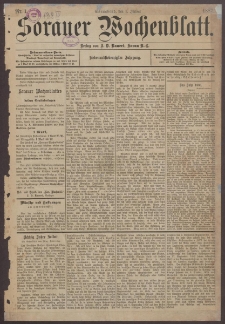 Sorauer Wochenblatt, Nr. 1. (1. Januar 1887)