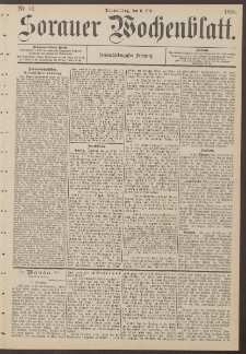 Sorauer Wochenblatt, Nr. 52. (6. Mai 1886)