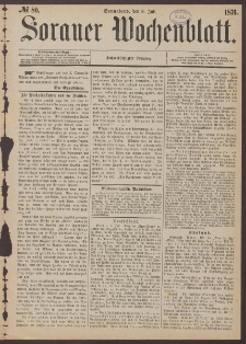 Sorauer Wochenblatt, No. 80. (8. Juli 1876)