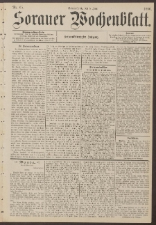 Sorauer Wochenblatt, Nr. 65. (5. Juni 1886)