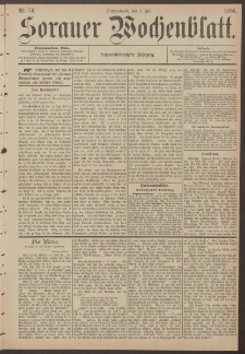 Sorauer Wochenblatt, Nr. 76. (3. Juli 1886)