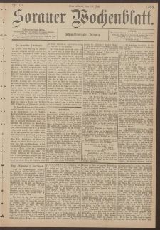 Sorauer Wochenblatt, Nr. 79. (10. Juli 1886)