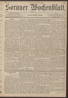 Sorauer Wochenblatt, Nr. 82. (17. Juli 1886)