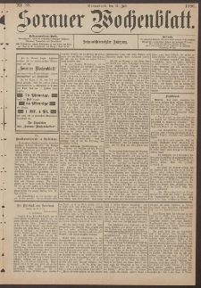 Sorauer Wochenblatt, Nr. 88. (31. Juli 1886)