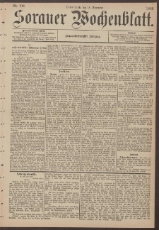 Sorauer Wochenblatt, Nr. 109. (18. September 1886)