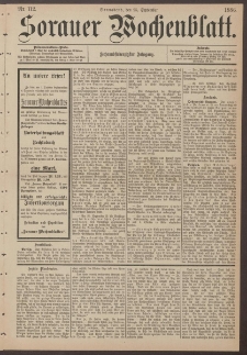 Sorauer Wochenblatt, Nr. 112. (25. September 1886)