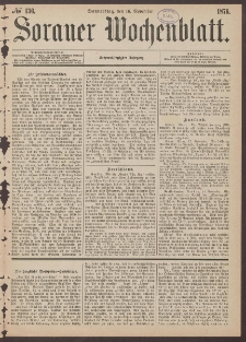 Sorauer Wochenblatt, No. 136. (16. November 1876)