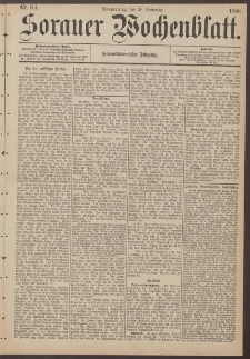 Sorauer Wochenblatt, Nr. 114. (30. September 1886)