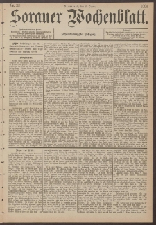 Sorauer Wochenblatt, Nr. 115. (2. October 1886)