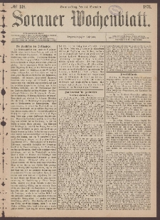 Sorauer Wochenblatt, No. 148. (14. December 1876)