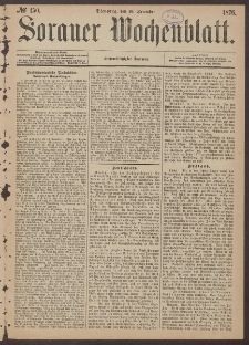 Sorauer Wochenblatt, No. 150. (19. December 1876)