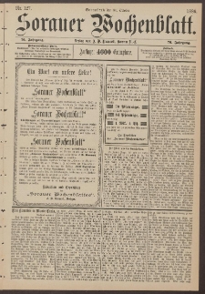 Sorauer Wochenblatt, Nr. 127. (30. October 1886)