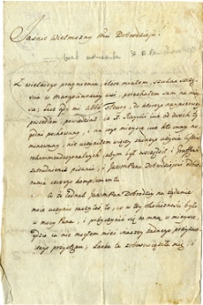 [List M[arcina] Plucińskiego do J&oacute;zefa Mielżyńskiego]