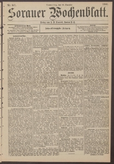 Sorauer Wochenblatt, Nr. 147. (16. December 1886)