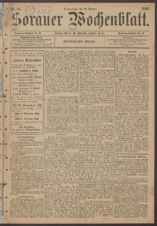 Sorauer Wochenblatt, Nr. 24. (25. Februar 1892)