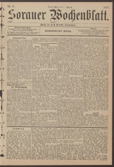 Sorauer Wochenblatt, Nr. 15. (3. Februar 1887)